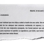 Carta a Pedro Sánchez